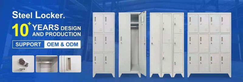 School Student Locker Bag Storage Cabinet Metal Dressing Cabinet 4 Door Steel Hostel Locker