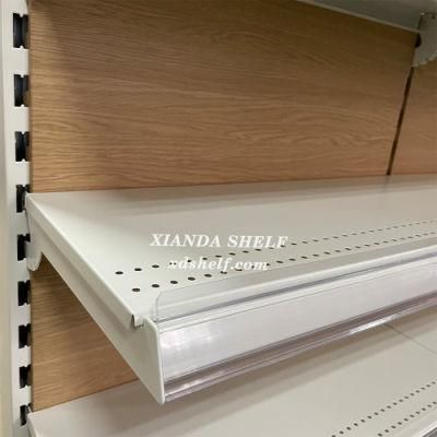 Convenient Store Wooden Retail Display Light Box Shelf Shelving Rack