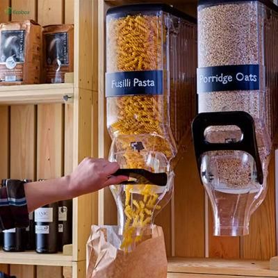 Popular Transparent Supermarket Container Gravity Food Dispenser