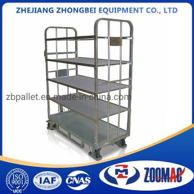 High Quality Hand Trolley, Roller Cage, Storage Rack (Q235 Steel) for Material Handling, Supermarket, Storage, Smart Logistics and So on