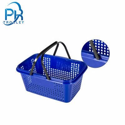 Plastic Shopping Basket Mini Plastic Shopping Basket with Handles