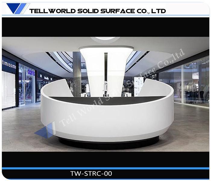 Modern Design Round Reception Counter (TW-MART-129)