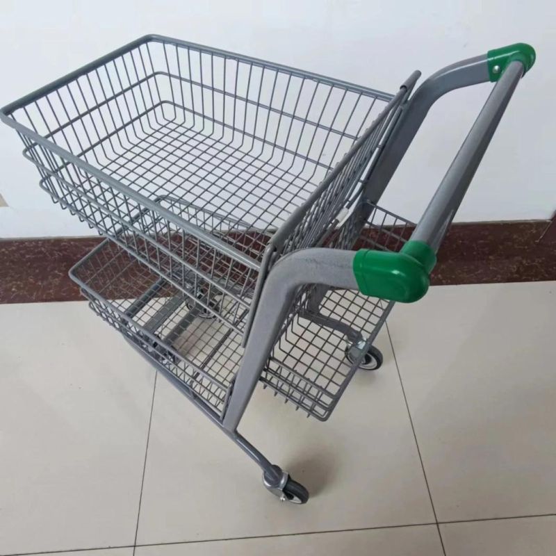 Supermarket Shop Cart or Shopping Trolleys Carts with High Quality Shopping Trolley