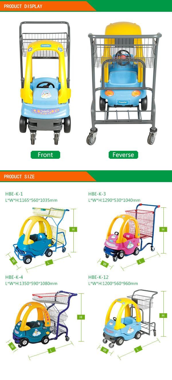 Powder Coating Children Use Kid Shopping Trolley Cart