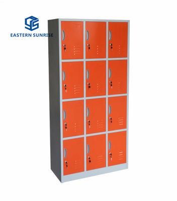 Multi-Functional Steel Factory Furniture 12 Door Supermarket Libary Locker