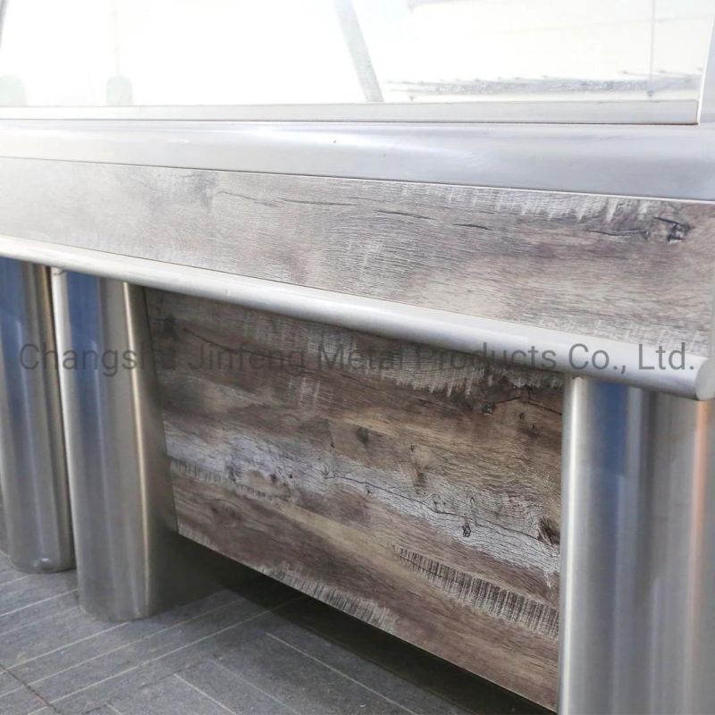 Cooked Food Display Cabinets with Wood and Glass Jf-Cfdc-001
