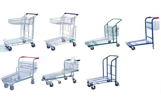 Shopping Flat 5 Wheel Trolley Heavy Duty Grocery Shopping Carts