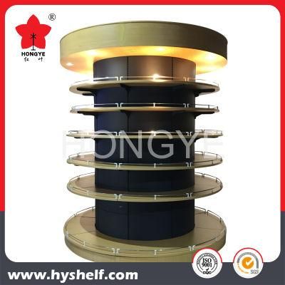 Customized Round Wooden and Metal Displaysupermarket Shelf