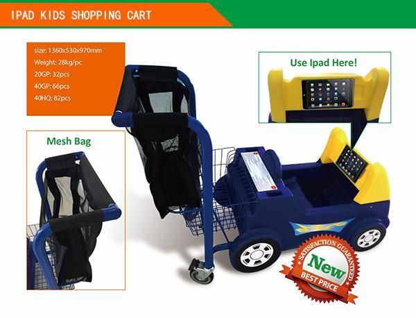 Powder Coating Children Use Kid Shopping Trolley Cart