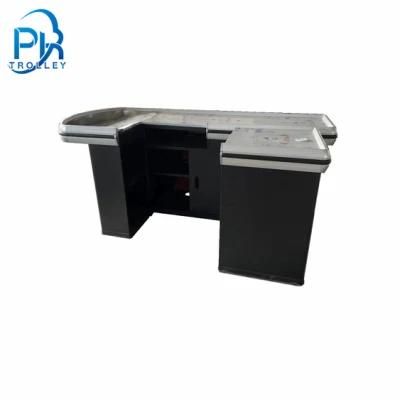 Supermarket Counter Desk with Stainless Steel Table Top for Shop