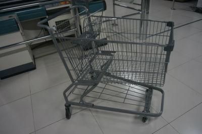 Supermarket Metal Shopping Tolley Cart with High Quality Wheels