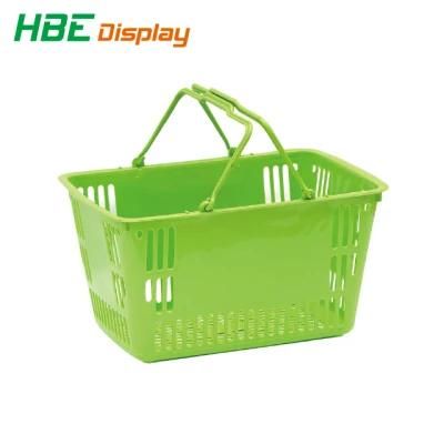 Australia Popular Supermarket Hand Shopping Basket with Logo