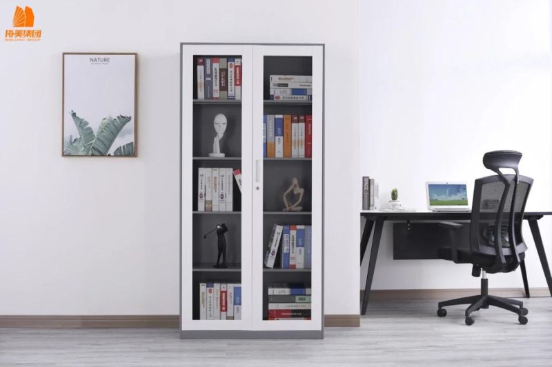 Glass Door Office Furniture File Cabinet for Display