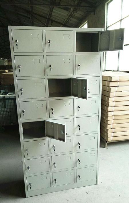 Cheap 24 Door Metal Steel Cabinet Iron Wardrobe Storage Cabinet Staff Locker
