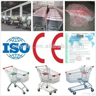 Asian Style Shopping Mall Trolley Cart for Supermarket