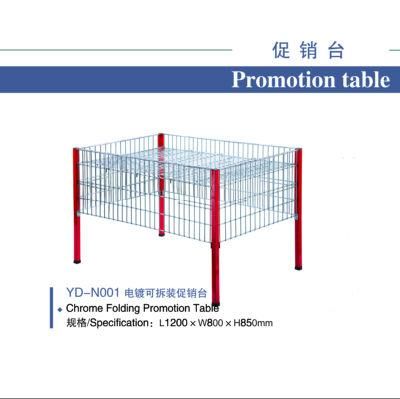 Supermarket Chrome Wire Promotion Display Stand