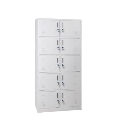 High Quality Steel Cupboard 10 Door Locker Cabinet for Changing Room or Other Places Casier Vestiaire Casillero Gimnasio