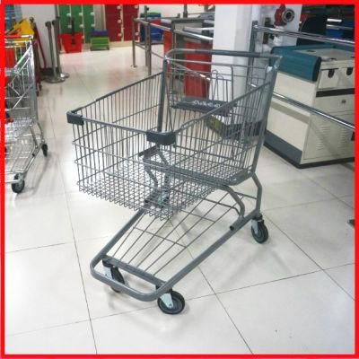 Supermarket Shopping Trolley Cart with Nice Surface Treatment