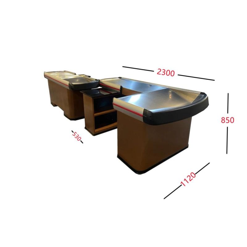 Best Quality Double Sided Supermarket Checkout Counters