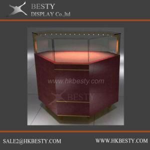 Metal Curved Design Jewelry Display Case