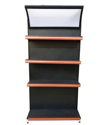 Back Panel with End Shelf Supermarket Racks