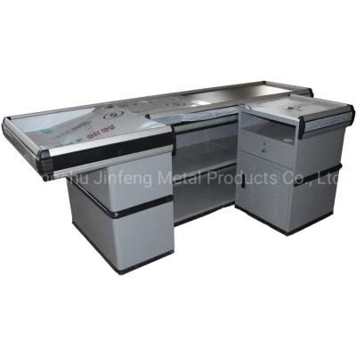 Supermarket and Store Automatic Checkout Counter with Conveyor Belt for Retail