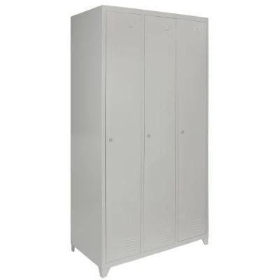Locker 3 Door Custom Metal Locker Cabinet for Gym Steel Commercial Clothes Storage Locker