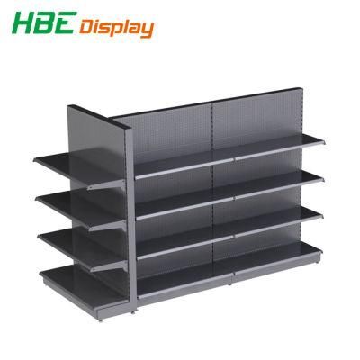 Double-Side Adjustable Gondola Advertising Display Supermarket Shelf for Hypermarket