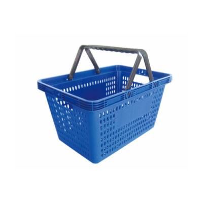 Double Handle Shopping Basket Supermarket Equipment with Huge Capacity