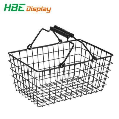 Cosmetic Store Steel Wire Portable Shopping Basket