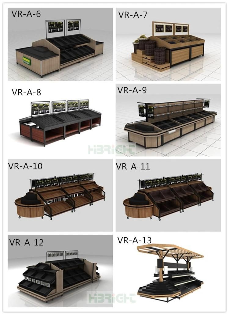 Supermarket Fruit Vegetable Rack High Quality Gondola Shelving