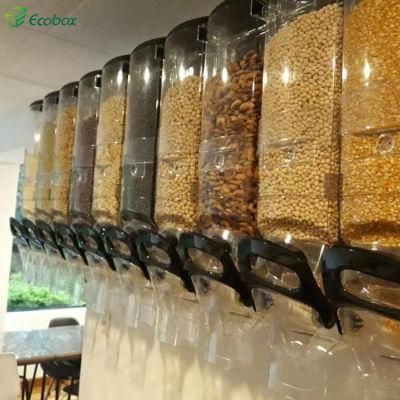 Supermarket Bulk Food Dispenser Plastic Container Gravity Bin
