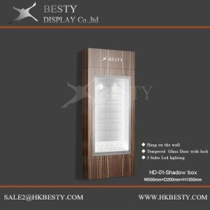 Jewelry Window Display Wall Box with LED Light