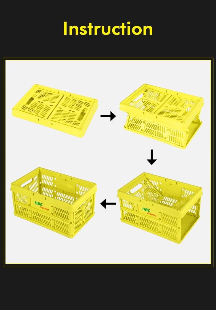 Hibright Foldable Storage Cube Basket Bin/ Plastic Foldable Basket