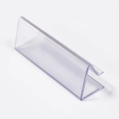 Supermarket Price Flexible Label Holder for Wood Shelf Glass Shelf