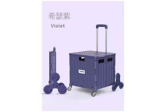 China Supplier Multi Functional Foldable Shopping Trolley Cart with Lid for Personal Use