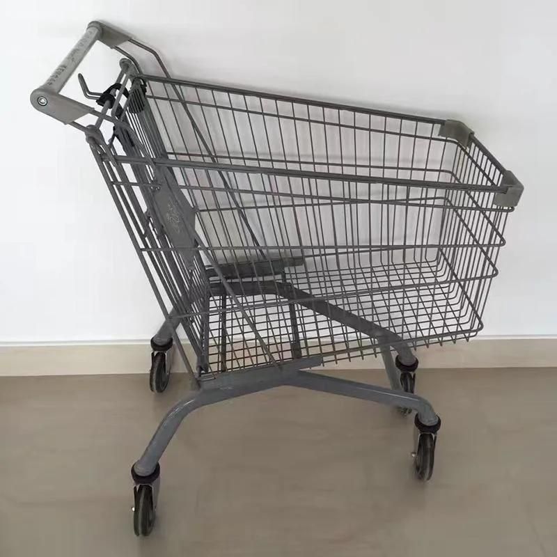 High Quality Large Custom Supermarket Metal Shopping Trolley