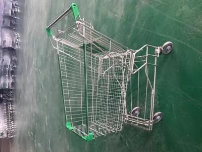 Asian Style Metal Steel Shopping Cart Shopping in Supermarket
