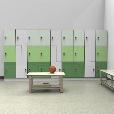 Changing Rooms Compact Laminate High Pressure Laminate Locker, Compact Phenolic Board Excellent Locker System HPL Locker/