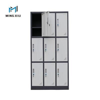 Armario De Acero 9-Door Gym Locker 9 Door Metal Clothing Locker 9 Door Steel Locker