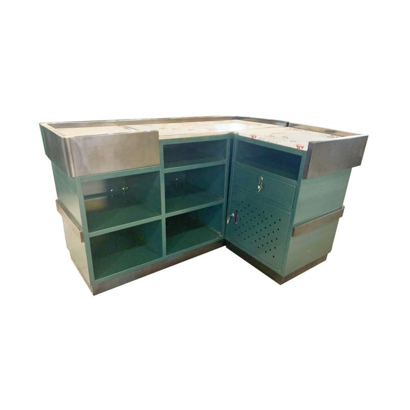 Fashion Design Supermarket Equipment Cash Casher Table