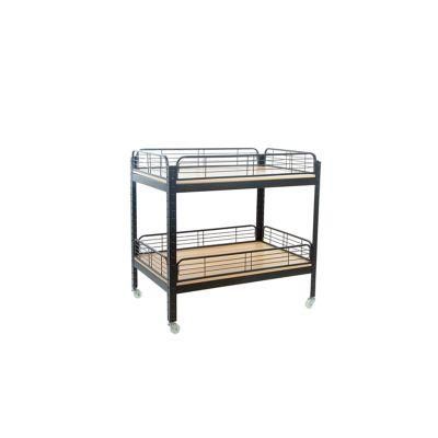 Supermarket Promotion Table Display Stand Rack with Wheels