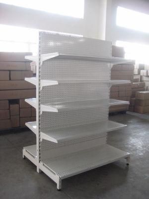 Single or Double Sided Supermarket Shelf with Hole Back Panel