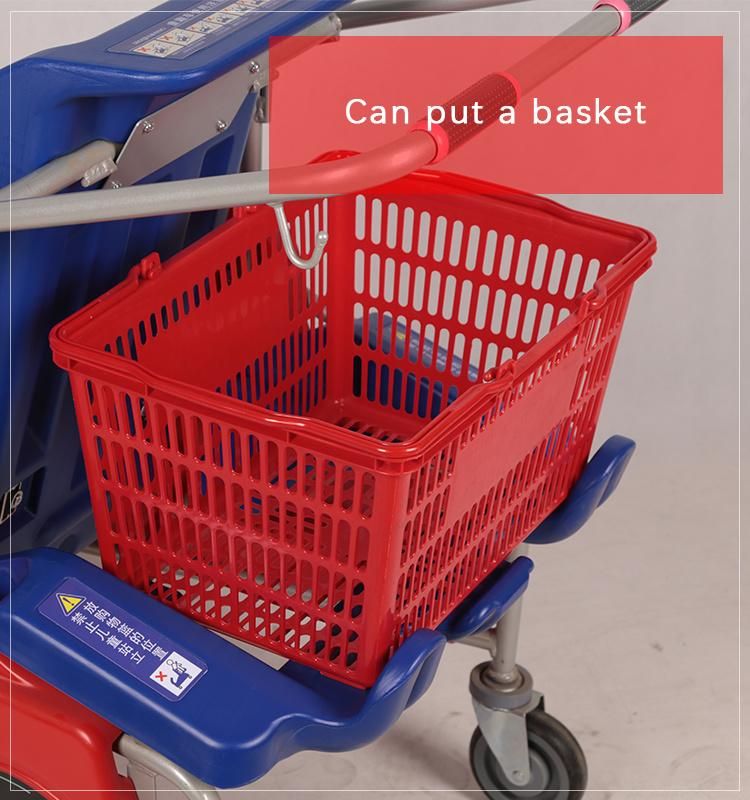 New Supermarket Kids Shopping Trolley with Basket Holder