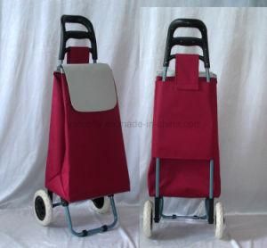 Lightweight Multipurpose Folded 2 Wheeled Shopping Trolley Luggage Bag