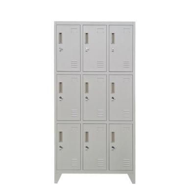 Storage Cabinet Manufacturer Staff 9 Doors Steel Storage Locker