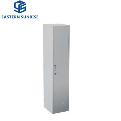 Single Door Metal Storage Cabinet / Office Use Steel Locker