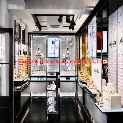Cosmetic Display Showcase Cabinet Makeup Beauty Perfume Rack Skincare Stand
