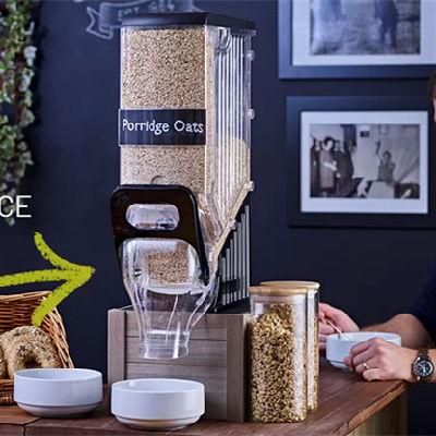 Supermarket Gravity Plastic Box Bulk Dispensers Cereal Dispenser Gravity Bin