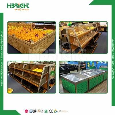 High Quality Supermarket Fruit and Vegetable Display Rack